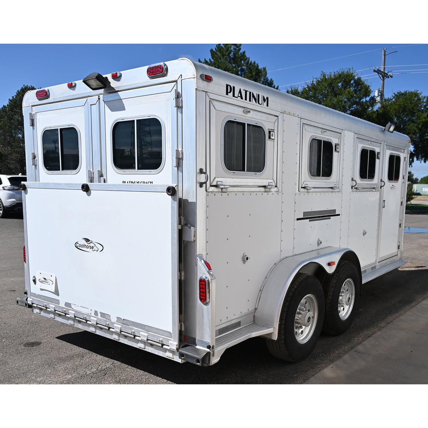 2008 Platinum Low Pro Bumper Pull 2+1 Show Trailer