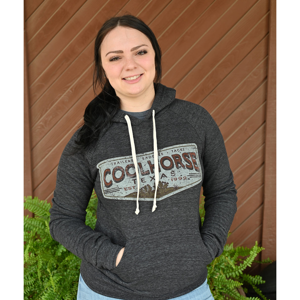 Coolhorse Rustic Desert Heather Black Hoodie