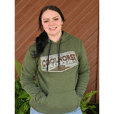 Coolhorse Rustic Desert Green Hoodie