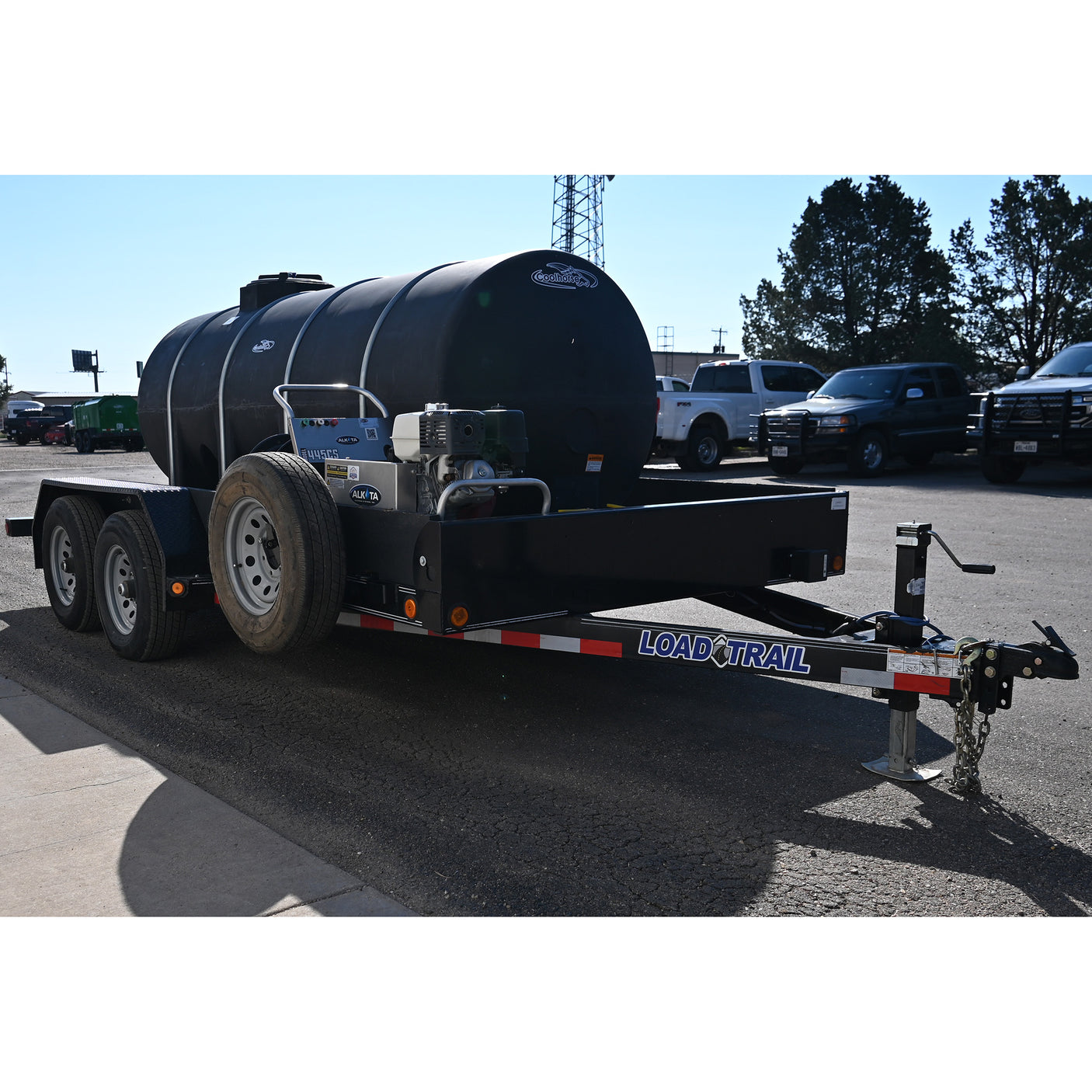 2024 1000 Gallon Pressure Washer on a 14' Load Trail Trailer Lightly Used