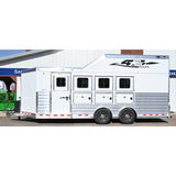 2026 4 Star 4 Horse Bumper Side Load Pull Loaded Horse Trailer