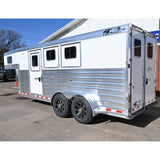 SALE PENDING! 2026 4 Star 3 Horse Trailer 6'10" Wide x 18' Long