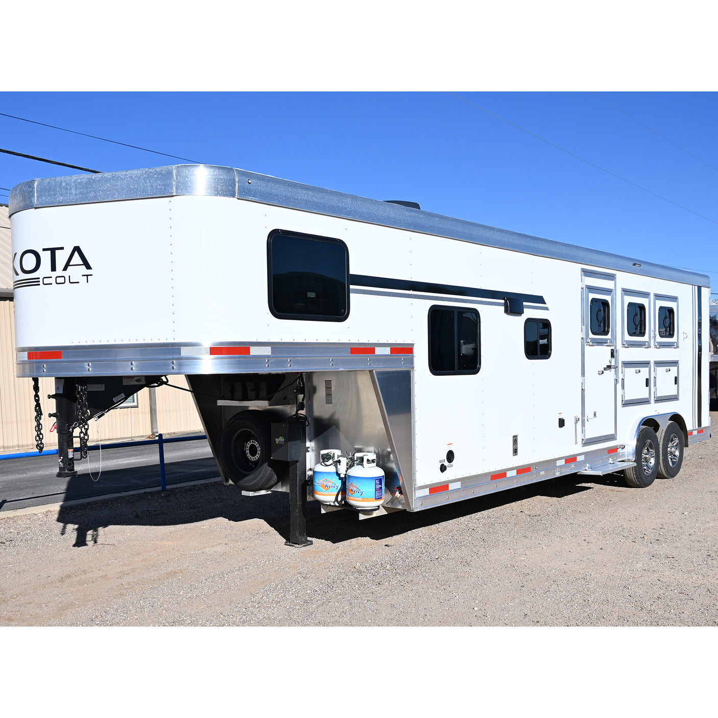 2026 Lakota Colt 3 Horse 9' Living Quarter 8' Wide Horse Trailer