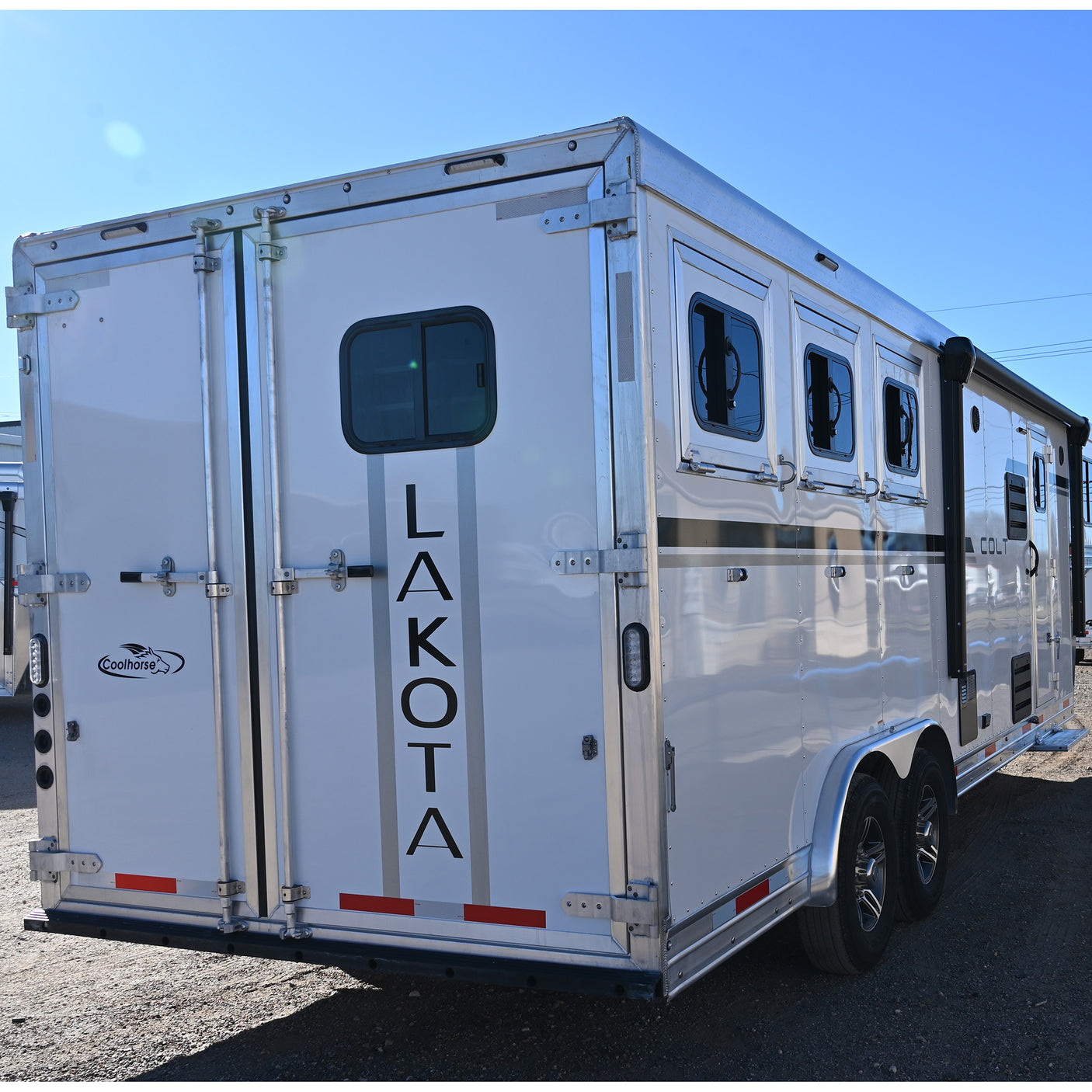 2026 Lakota Colt 3 Horse 9' Living Quarter 8' Wide Horse Trailer