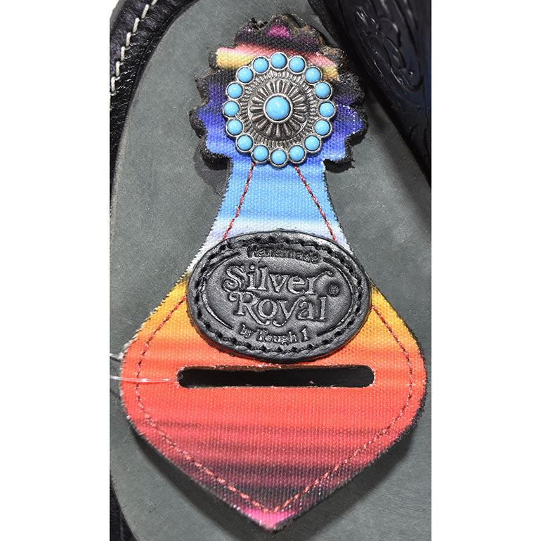 New! 15" Silver Royal by Tough One Serape Barrel Racing Saddle