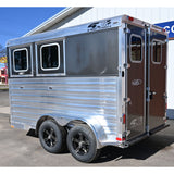 2027 4 Star 2 Horse Bumper Pull Horse Trailer 11' Long - Charcoal Skin Color