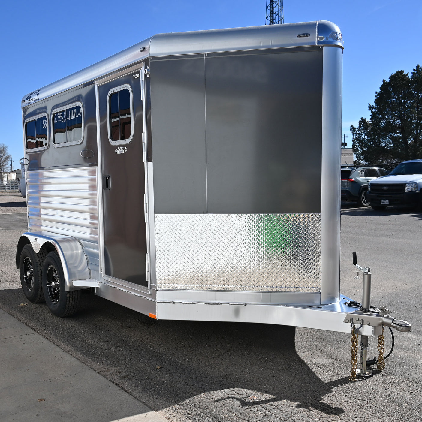2027 4 Star 2 Horse Bumper Pull Horse Trailer 11' Long - Charcoal Skin Color
