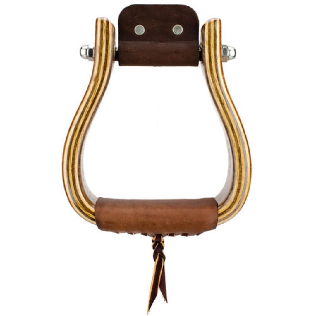 Don Orrell 3" Flat Bottom Walnut Stirrups