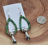 The Jolie Turquoise Hoop Earrings with Blossom