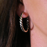 The Tori Rope Hoop Earrings