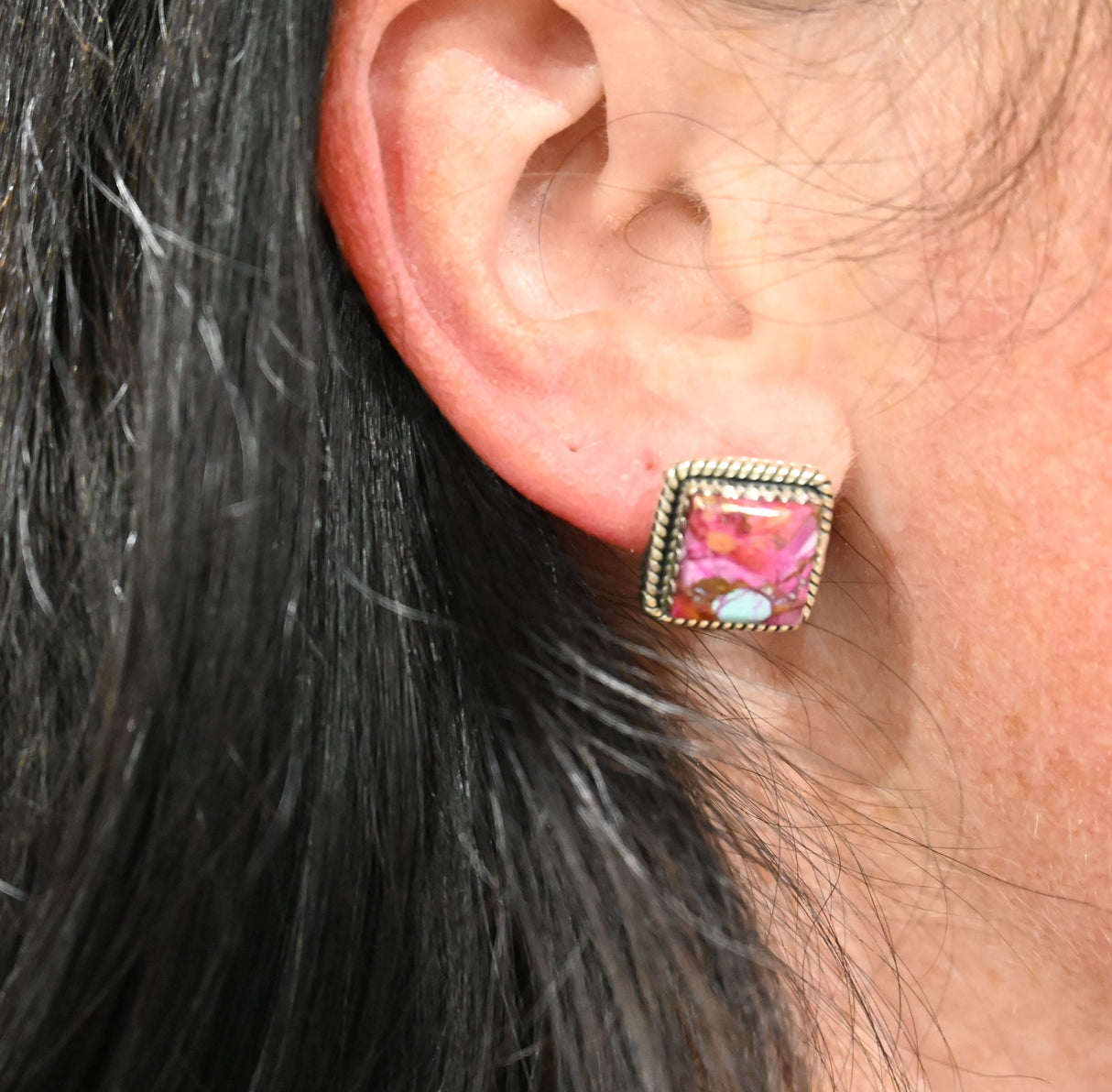 The Harley Pink Stud Earrings