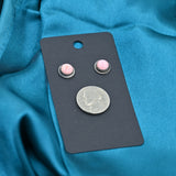 The Blakely Pink Conch Stud Earrings