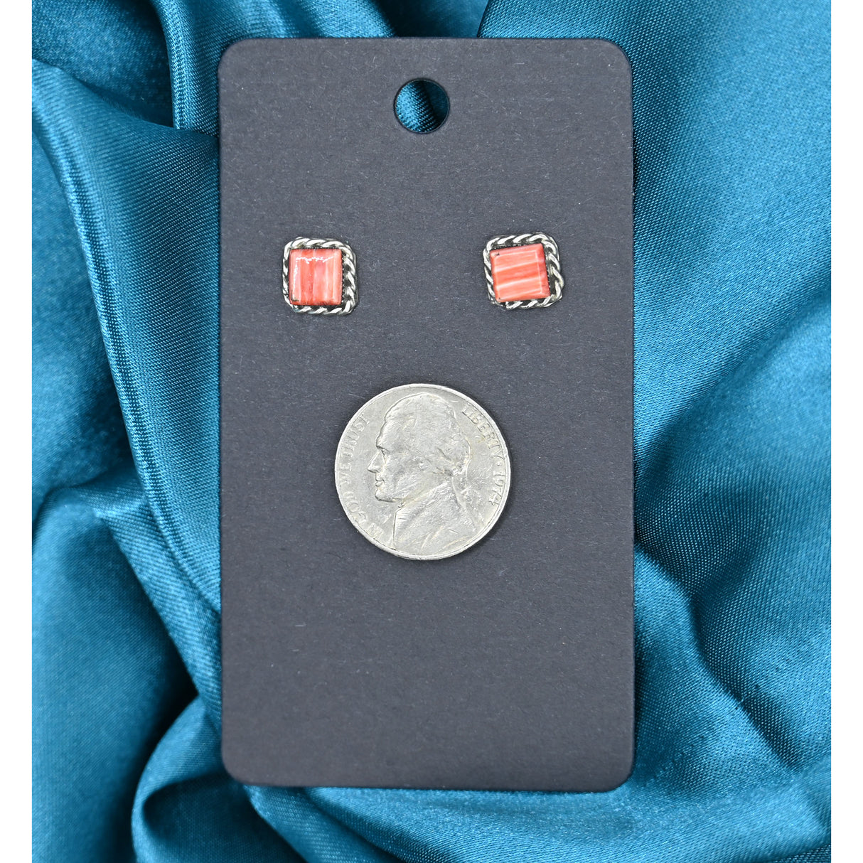 The Laurel Spiny Oyster Stud Earrings
