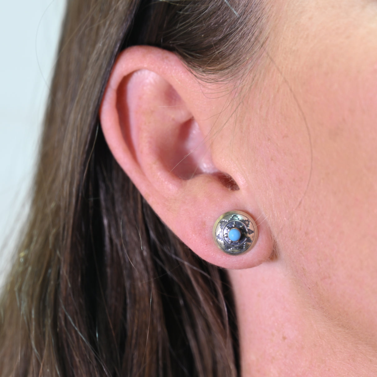 The Brynlee Stud Concho Earrings