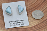 The Adelynn Turquoise Triangle Stud Earrings