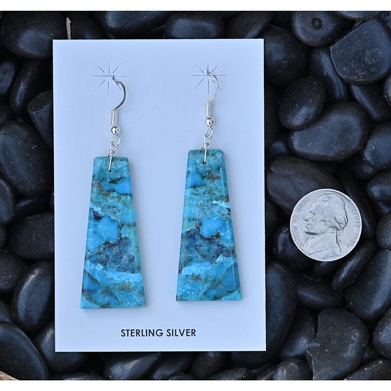 The Brynn Turquoise Slab Earrings