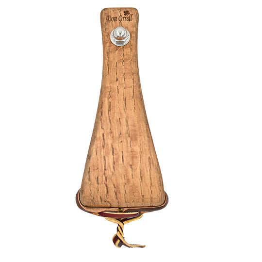 Don Orrell 3" Flat Bottom Stained Oak Rancher Stirrups