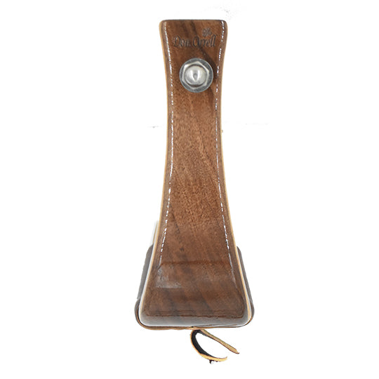 Don Orrell 3" Flat Bottom Walnut Stirrups