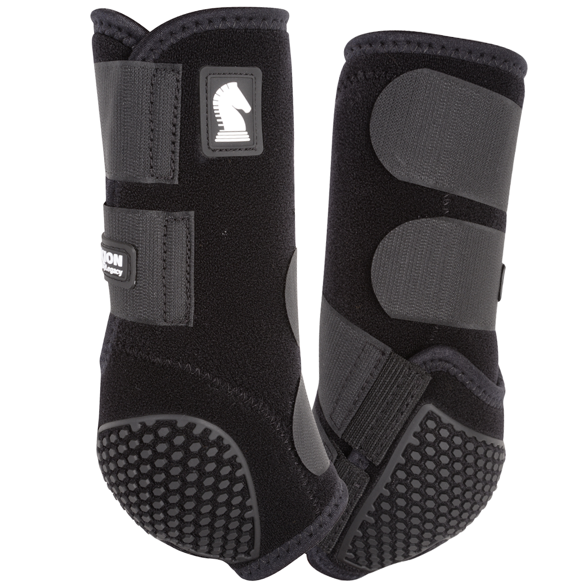 Classic Equine Flexion by Legacy Front Protective Boots- Black