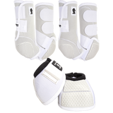 Classic Equine Flexion by Legacy Complete Package, Front, Hind, & Bell Boot Combo Pack- White