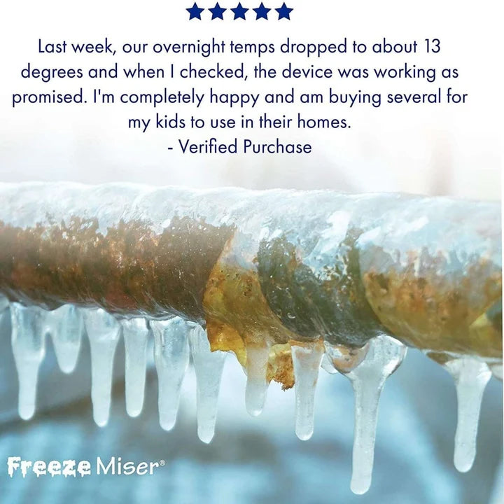 Freeze Miser- Outdoor Faucet Freeze Protection- Two Pack