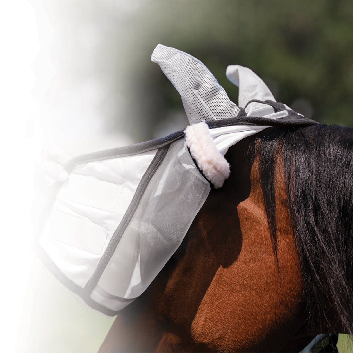 Professional's Choice Fly Screen Fly Mask- Grey