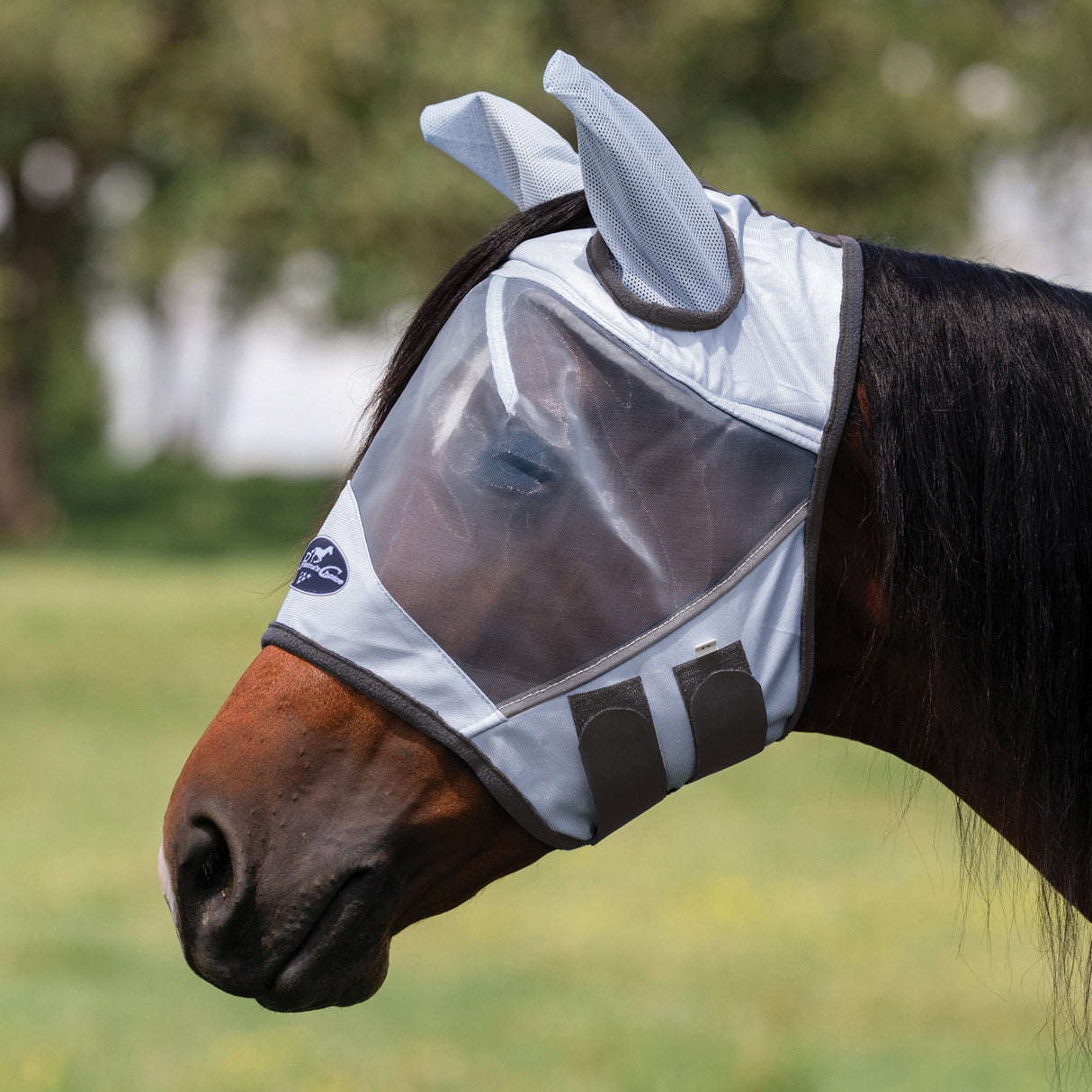 Professional's Choice Fly Screen Fly Mask- Grey