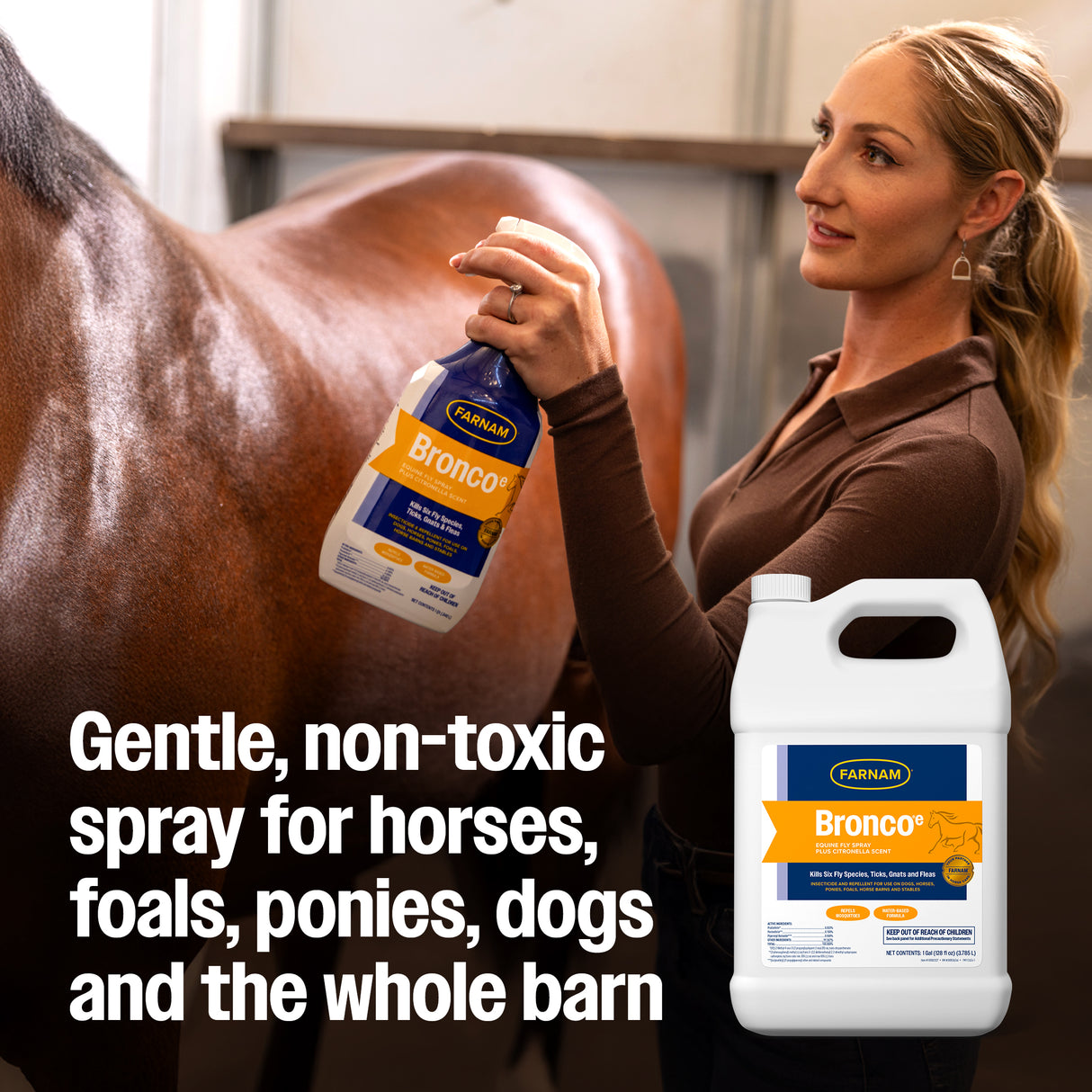 Farnam Bronco Fly Spray Plus Citronella Scent- Gallon