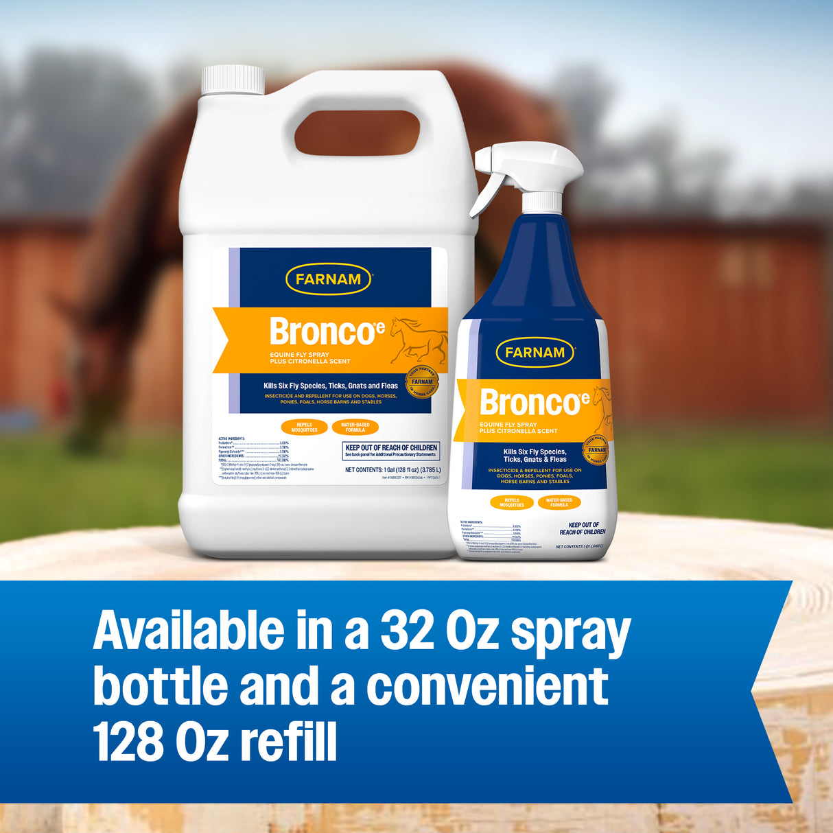 Farnam Bronco Fly Spray Plus Citronella Scent- Gallon