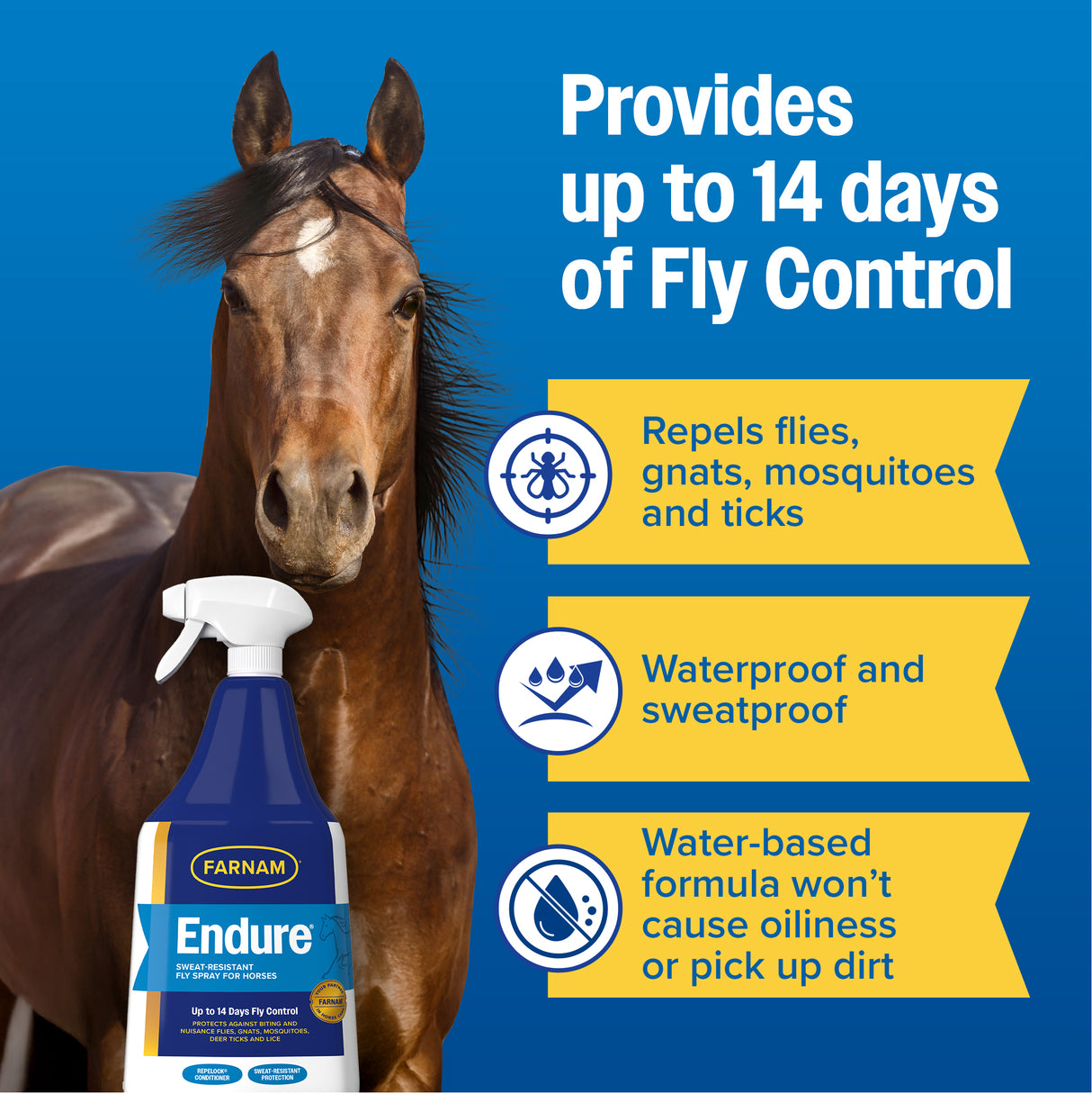 Farnam Endure Sweat-Resistant Fly Spray- 32oz.