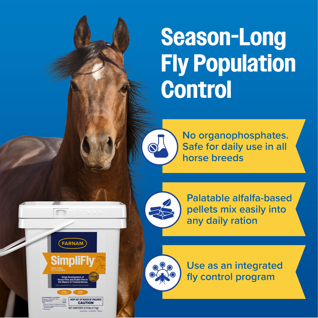 Farnam Simplifly Feed-Thru Fly Control- 3.75lbs