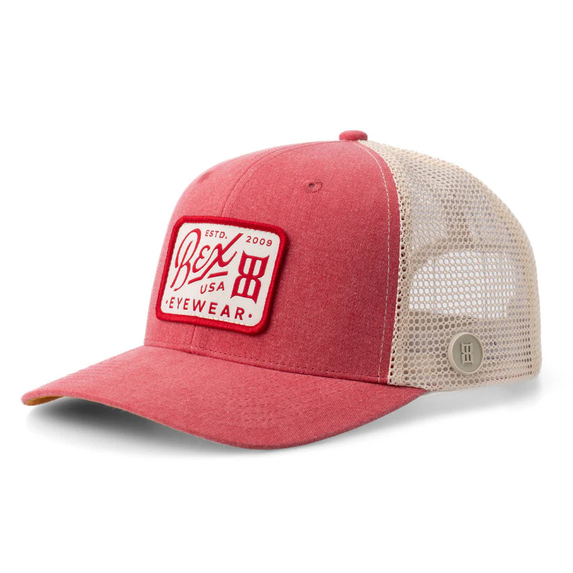 Bex Sunglasses Wyatt Cap- Cranberry/Beige