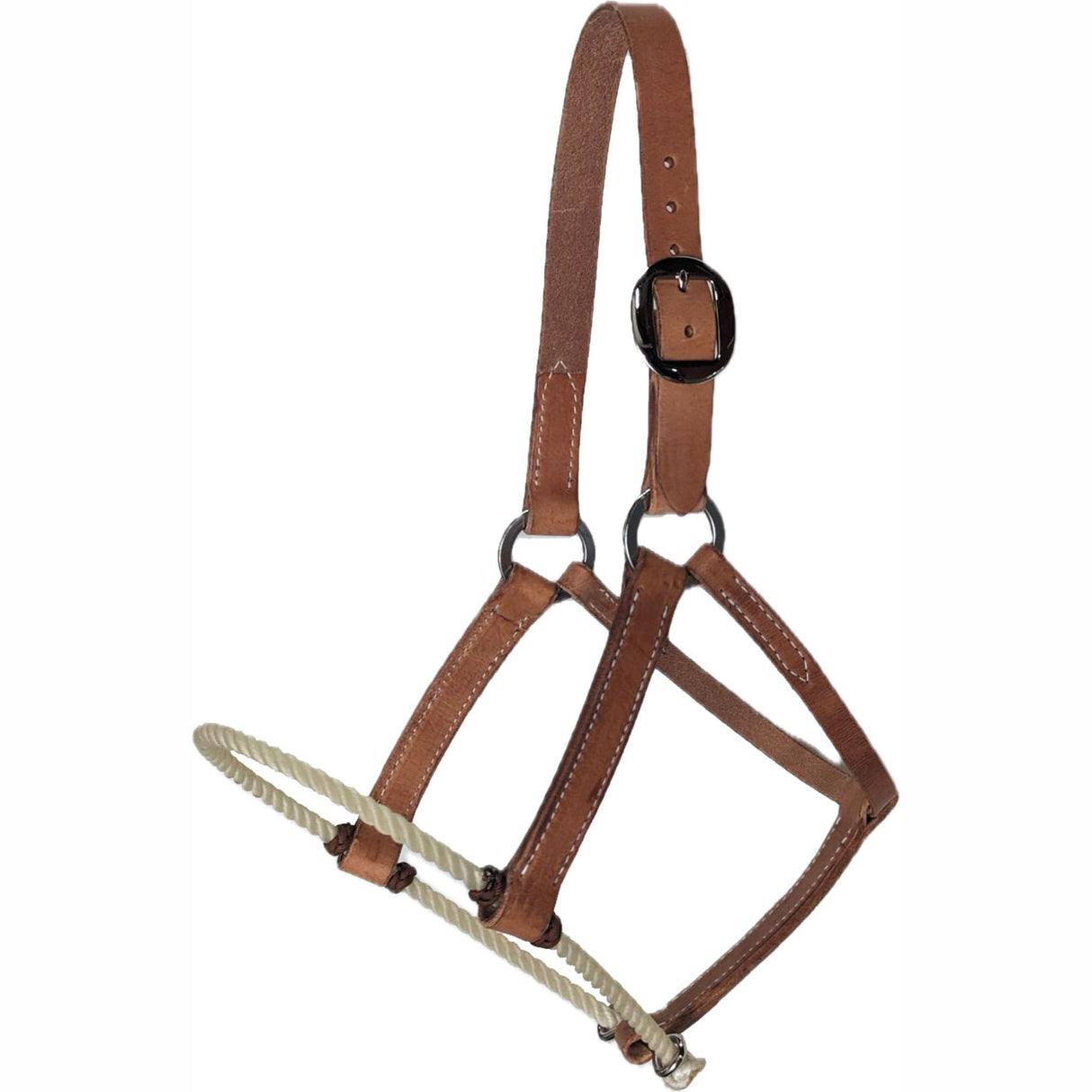 San Saba Equine Lariat Nose Harness Leather Halter