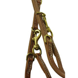 Berlin Leather German Martingale with Split Reins