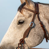 Martin Saddlery Chocolate Roughout Browband Headstall
