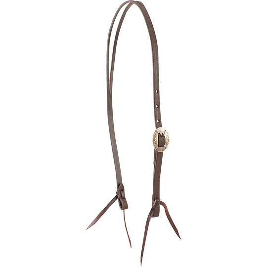 Martin Saddlery Chocolate Split Ear Headstall with Canyon Buckle