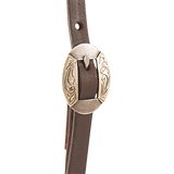 Martin Saddlery Chocolate Split Ear Headstall with Canyon Buckle