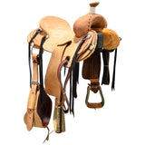 SOLD! New! 15" HR Custom Stripdown Ranch Saddle