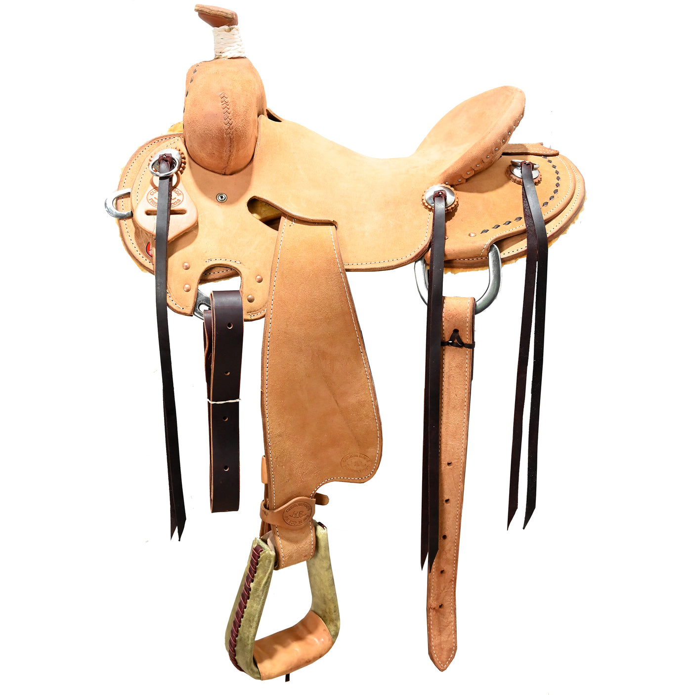 SOLD! New! 15" HR Custom Stripdown Ranch Saddle