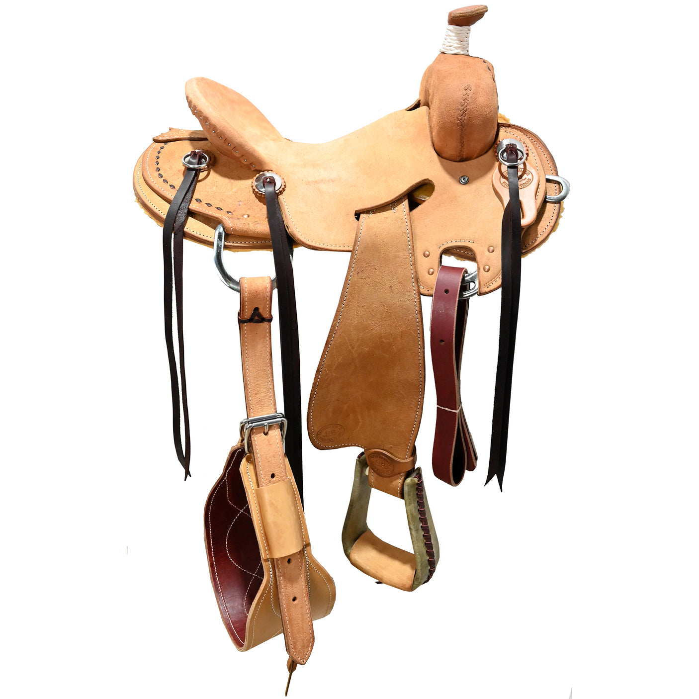 SOLD! New! 15" HR Custom Stripdown Ranch Saddle