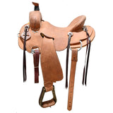 SOLD! New! 16" HR Custom Stripdown Ranch Saddle