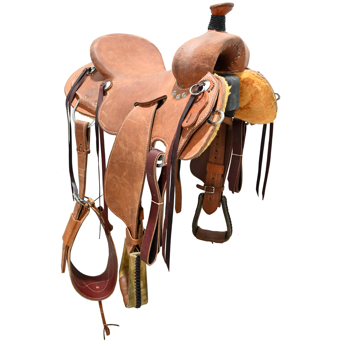 SOLD! New! 16" HR Custom Stripdown Ranch Saddle