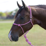 Professional's Choice Easy On Rope Halter with Lead Rope- Pink