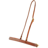 Cowperson Tack Oiled Harness Leather Tiedown Noseband with Patina Turquoise Spots
