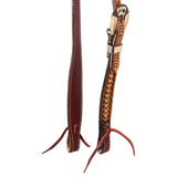 Scott Thomas Saddlery Natural Slip Ear Headstall with Card Suit Buckle