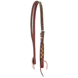 Scott Thomas Saddlery Vintage Checkerboard Split Ear Headstall
