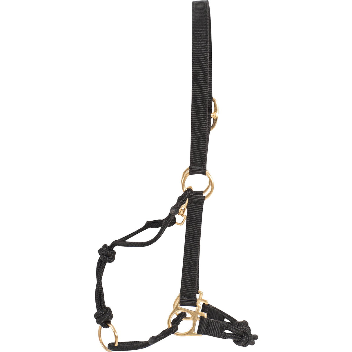 Cashel Nylon and Rope Hybrid Halter- Black