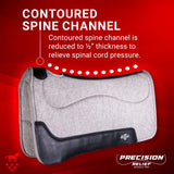 Professional's Choice Felt Precision Relief Barrel Saddle Pad- 29"x30"