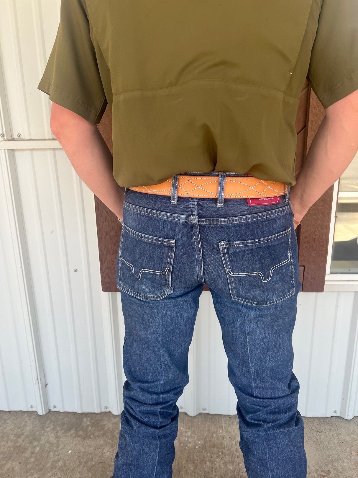 Coolhorse Leather 1 1/2" Slickout Gunslinger Belt, Handmade in Amarillo, TX
