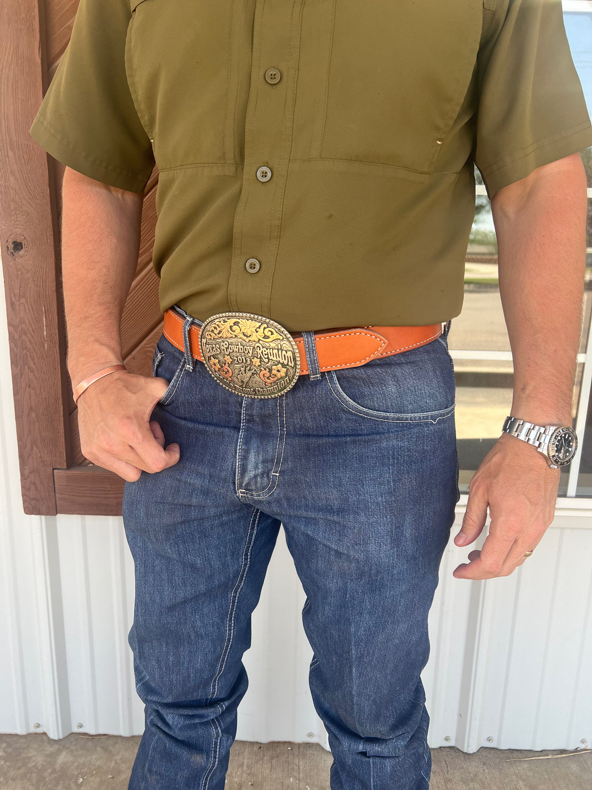 Coolhorse Leather 1 1/2" Slickout Belt- Pre-Made, Handmade in Amarillo, TX